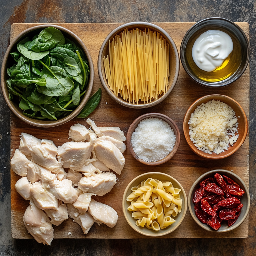 tuscan chicken pasta ingredients
