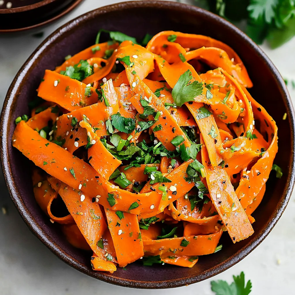 carrot ribbon salad