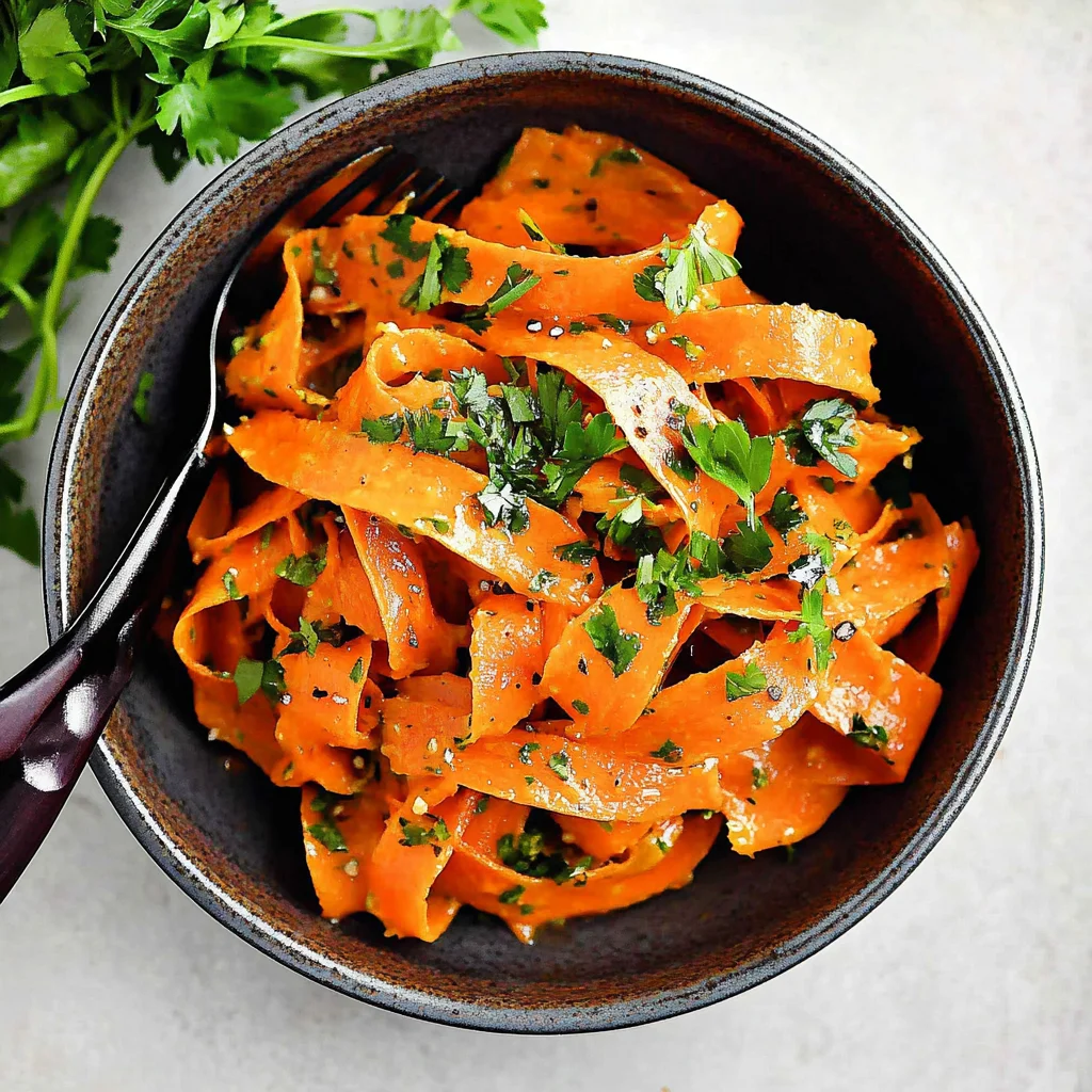 carrot ribbon salad
