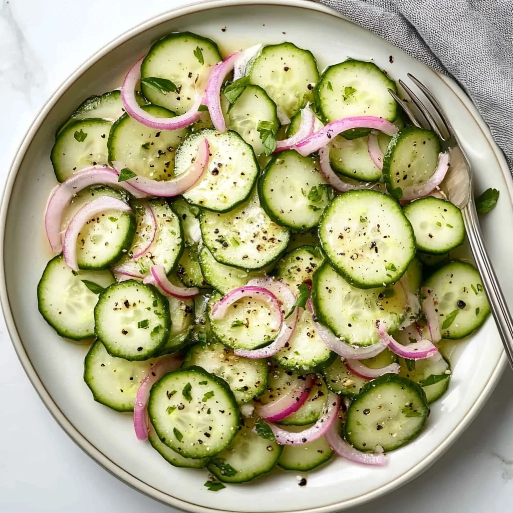 cucumber vinegar salad