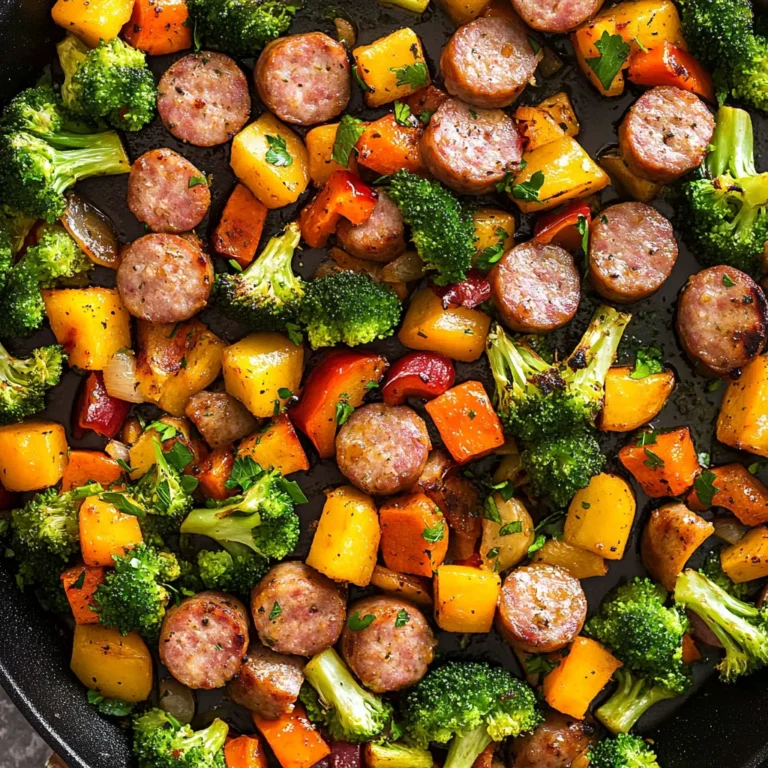 sausage and veggies one pan