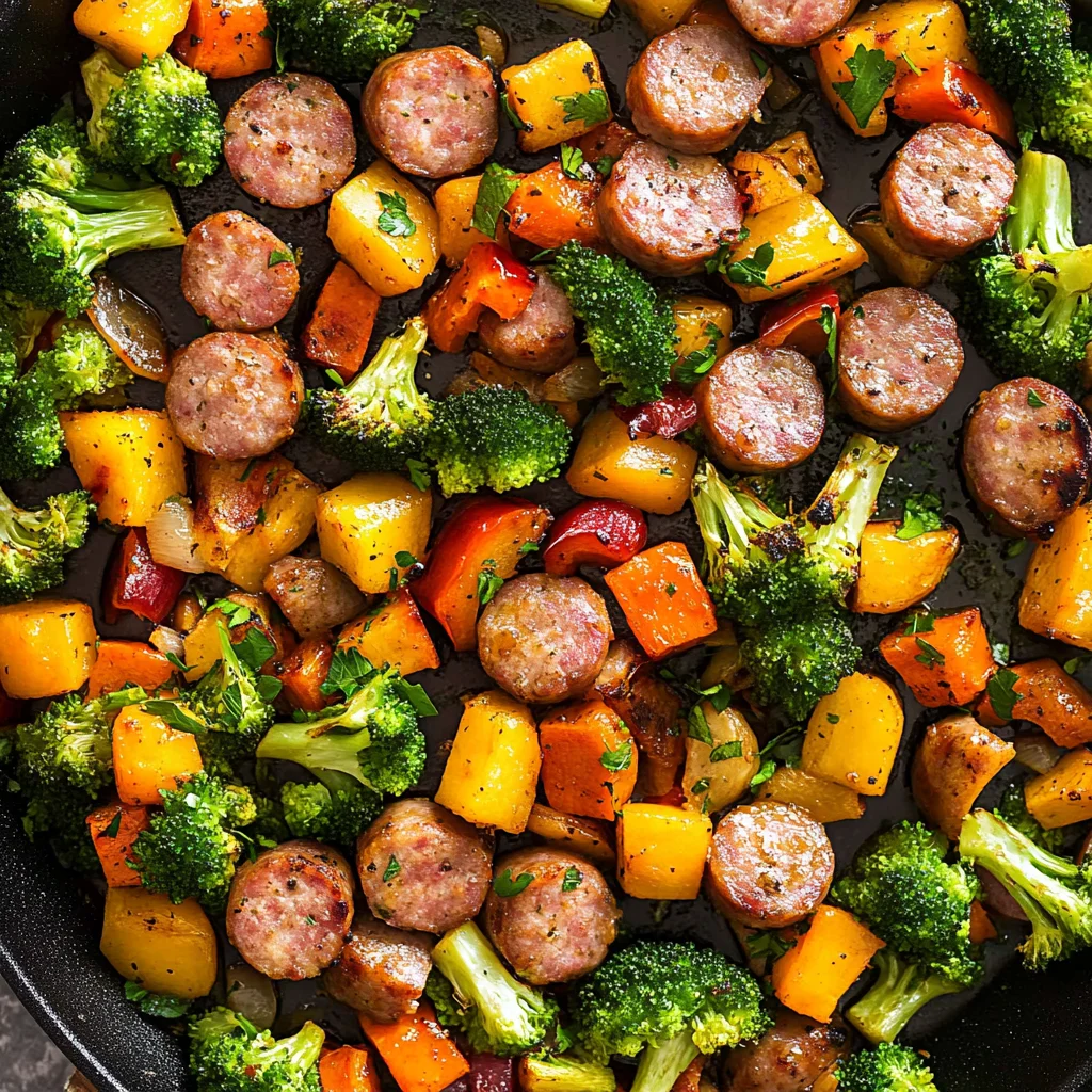sausage and veggies one pan