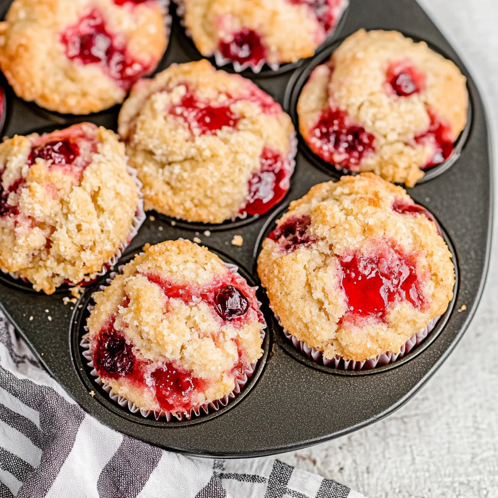 Cherry Cobbler Muffins