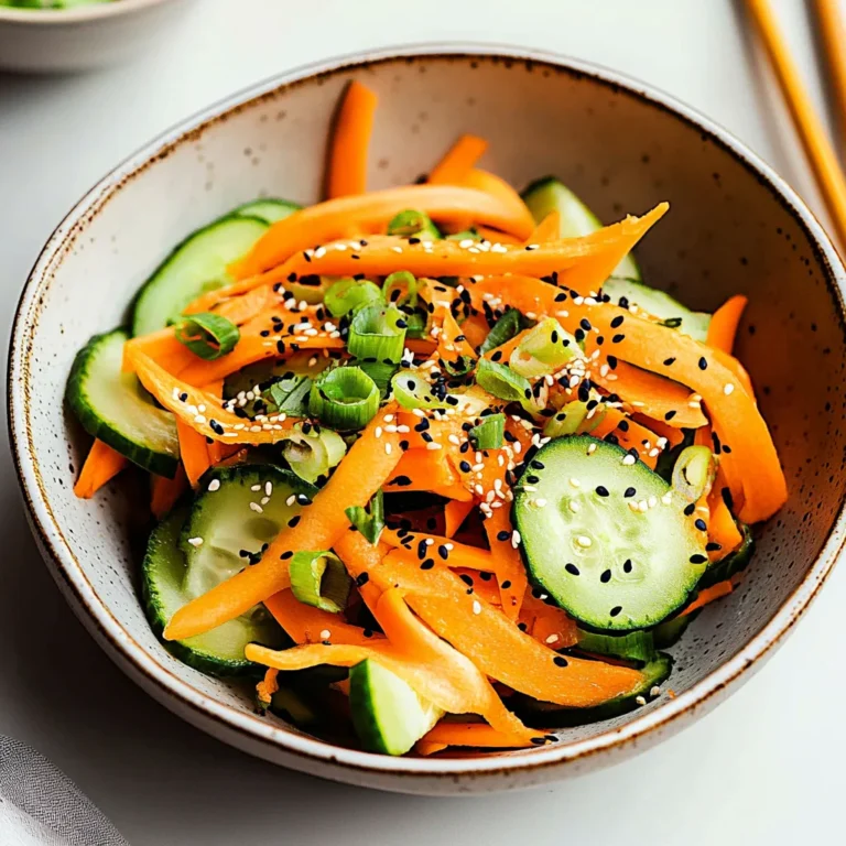 Cucumber and Carrot Salad (Asian inspired)