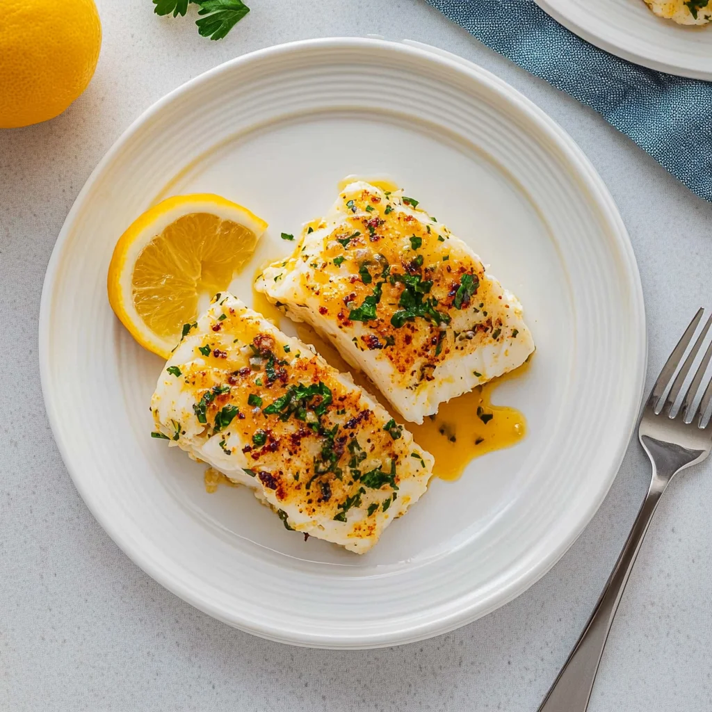 Garlic Butter Baked Cod - Eatmewell.com