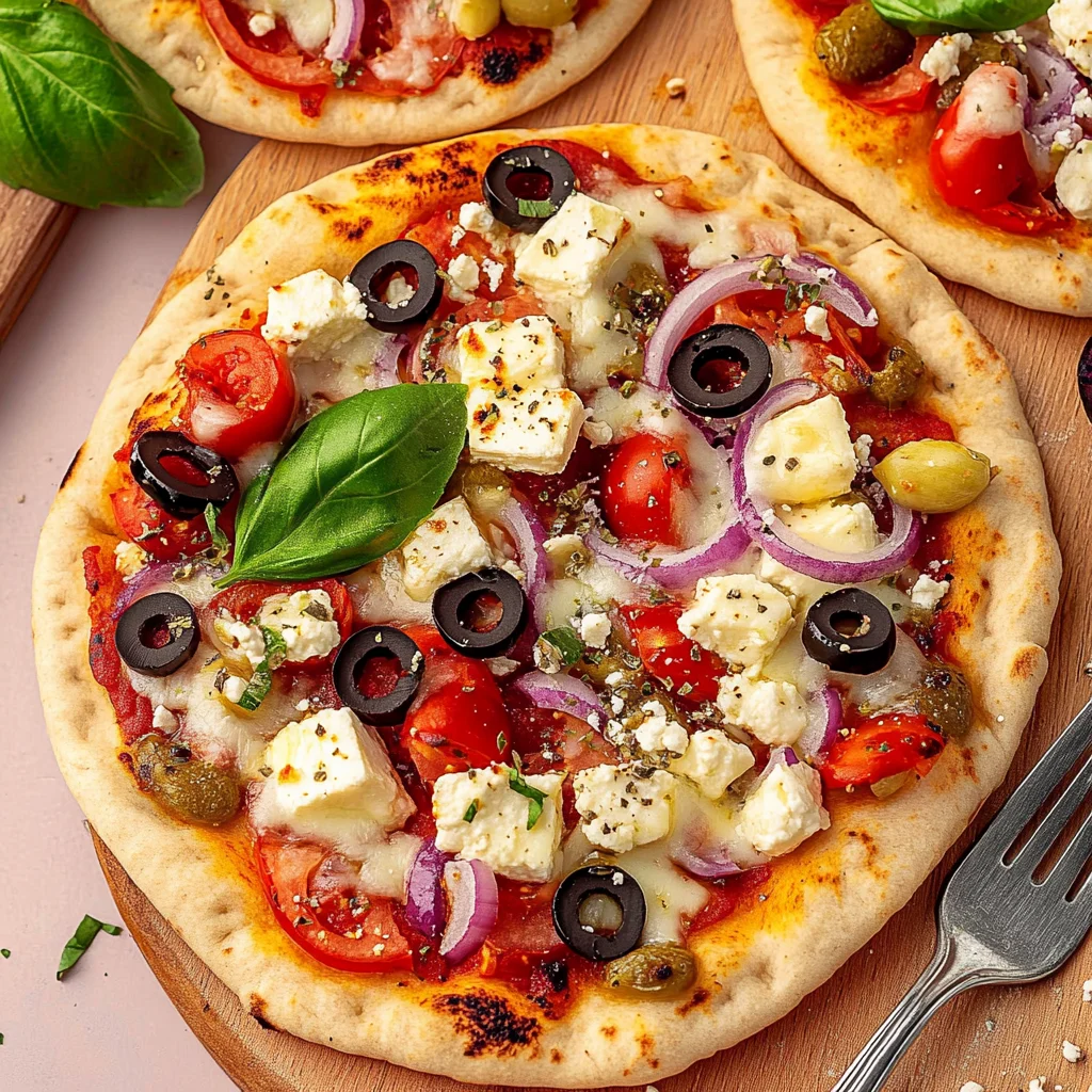 Greek Pita Pizzas