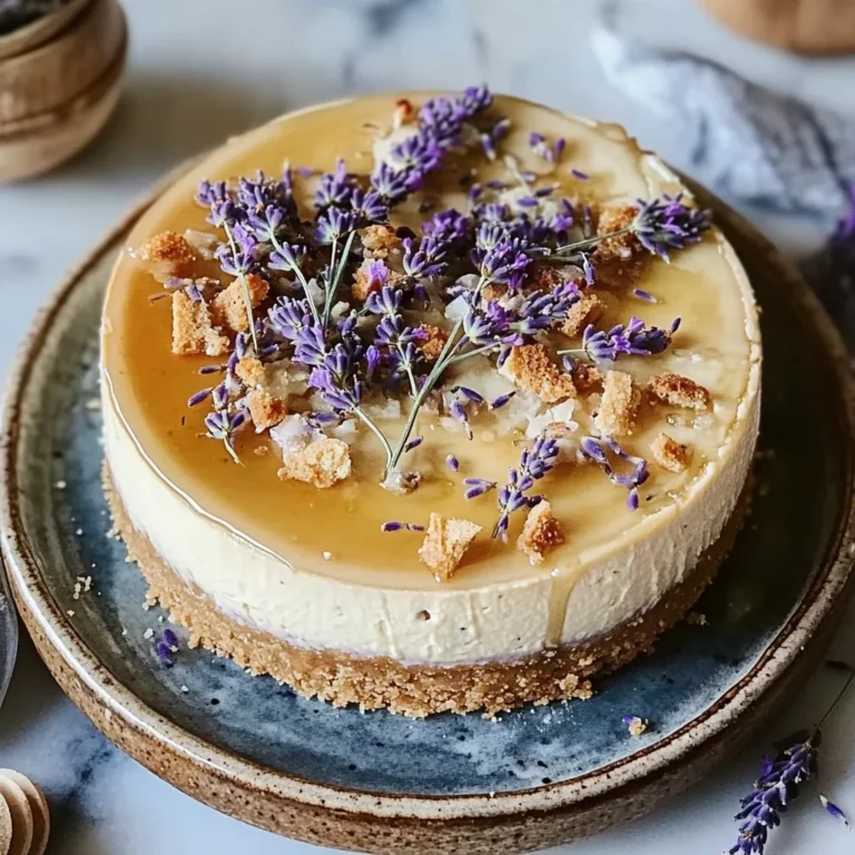 Honey Lavender Cheesecake