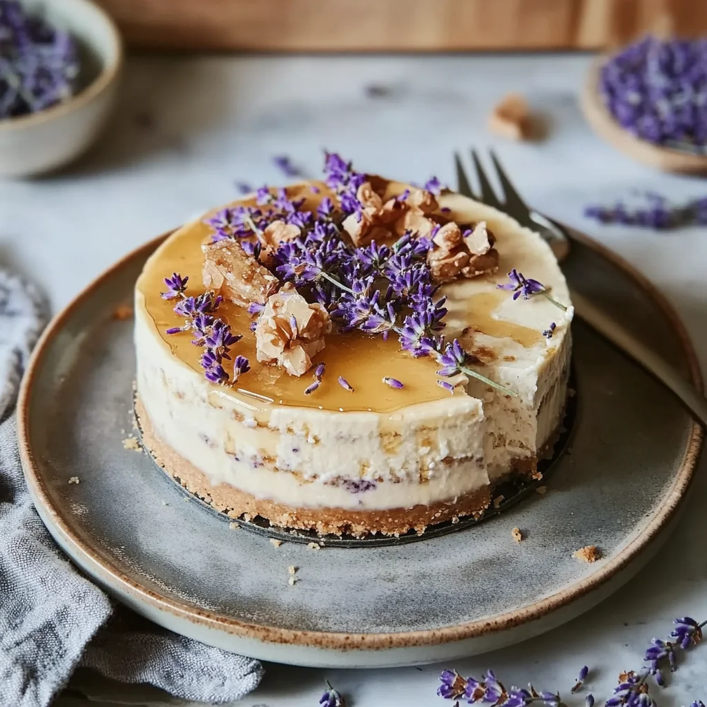 Honey Lavender Cheesecake