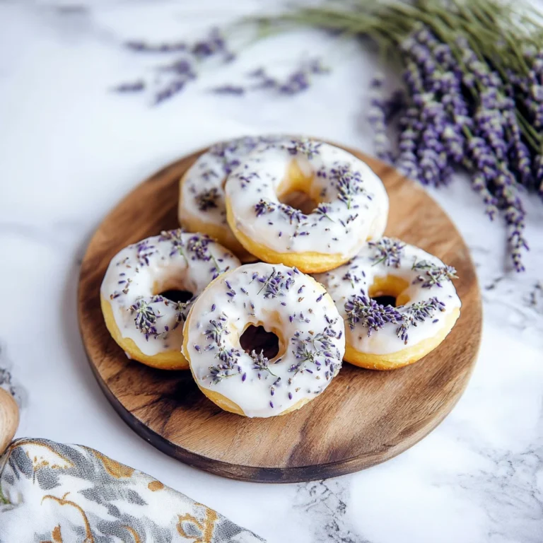 Lemon Lavender Donuts