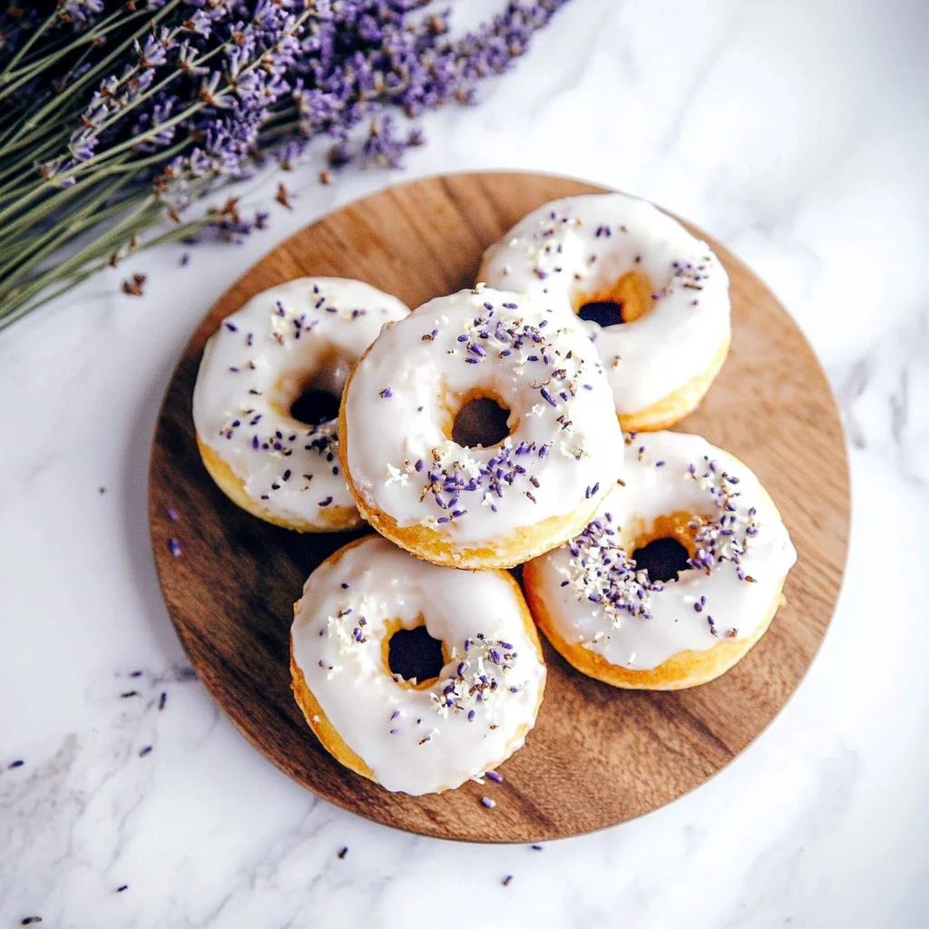 Lemon Lavender Donuts