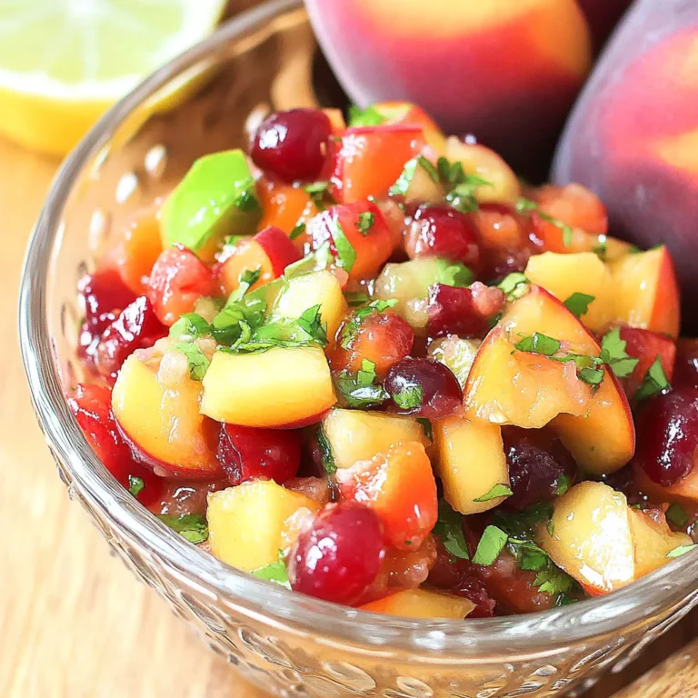 Peach Cherry Salsa