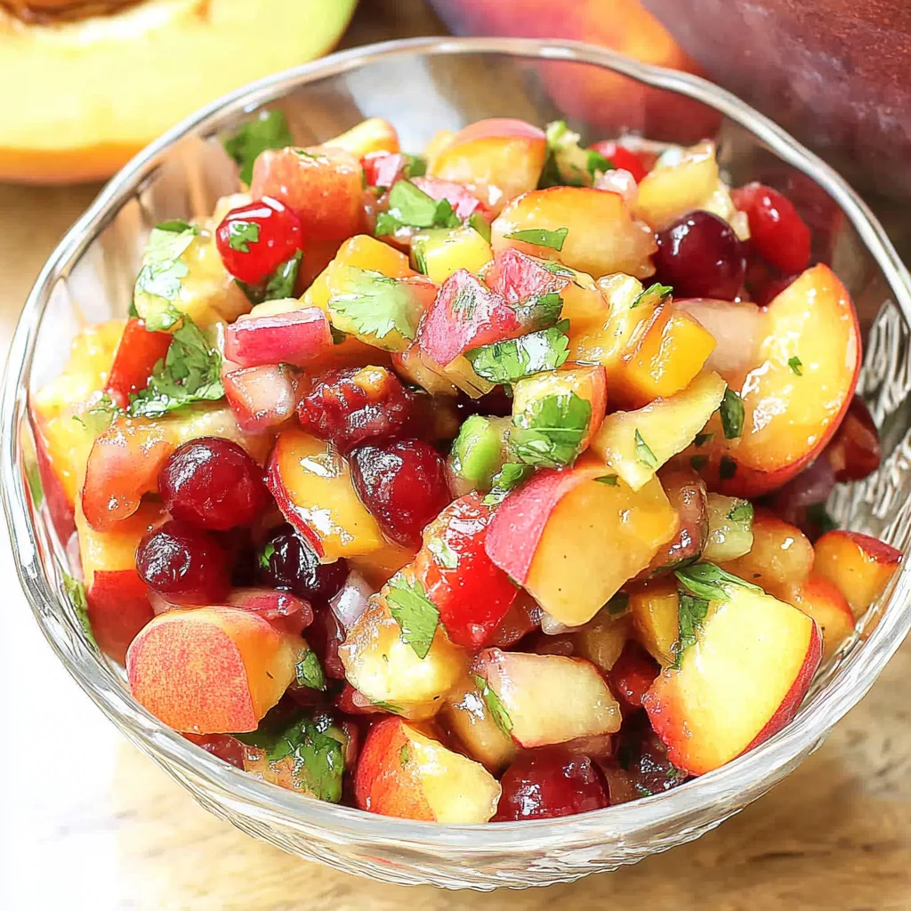 Peach Cherry Salsa