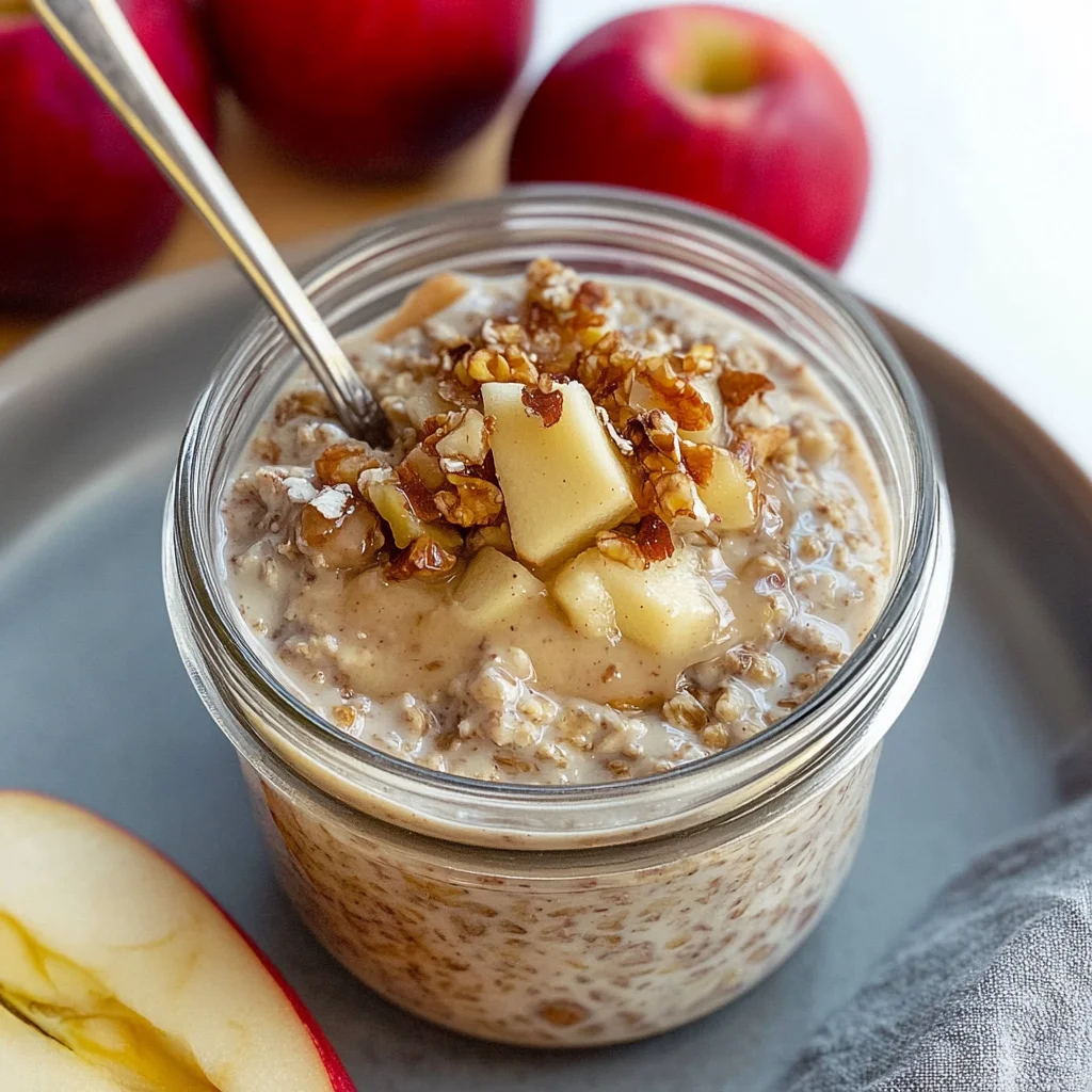 apple pie overnight oats