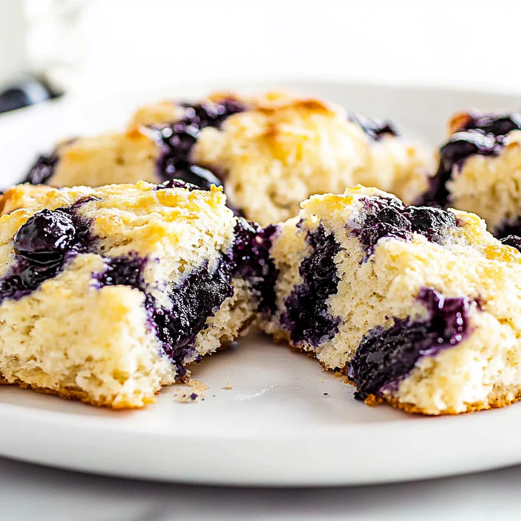 blueberry butter swim biscuits