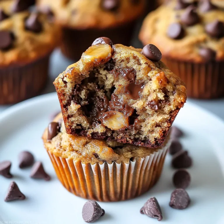 chocolate chip banana bread muffins
