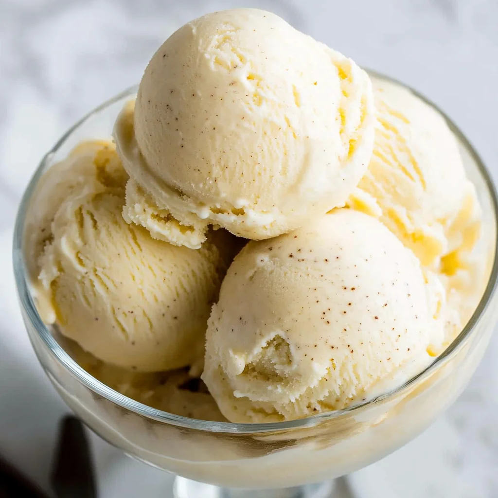 homemade vanilla ice cream