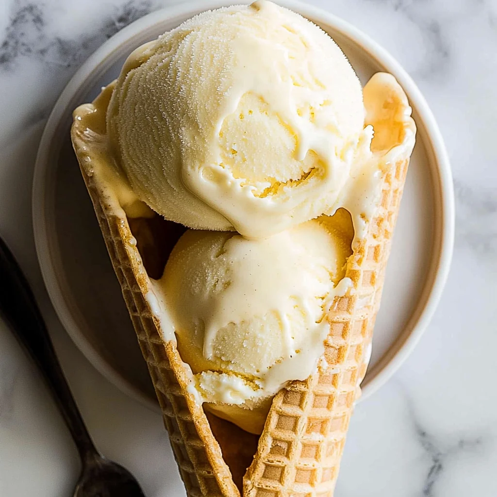 homemade vanilla ice cream