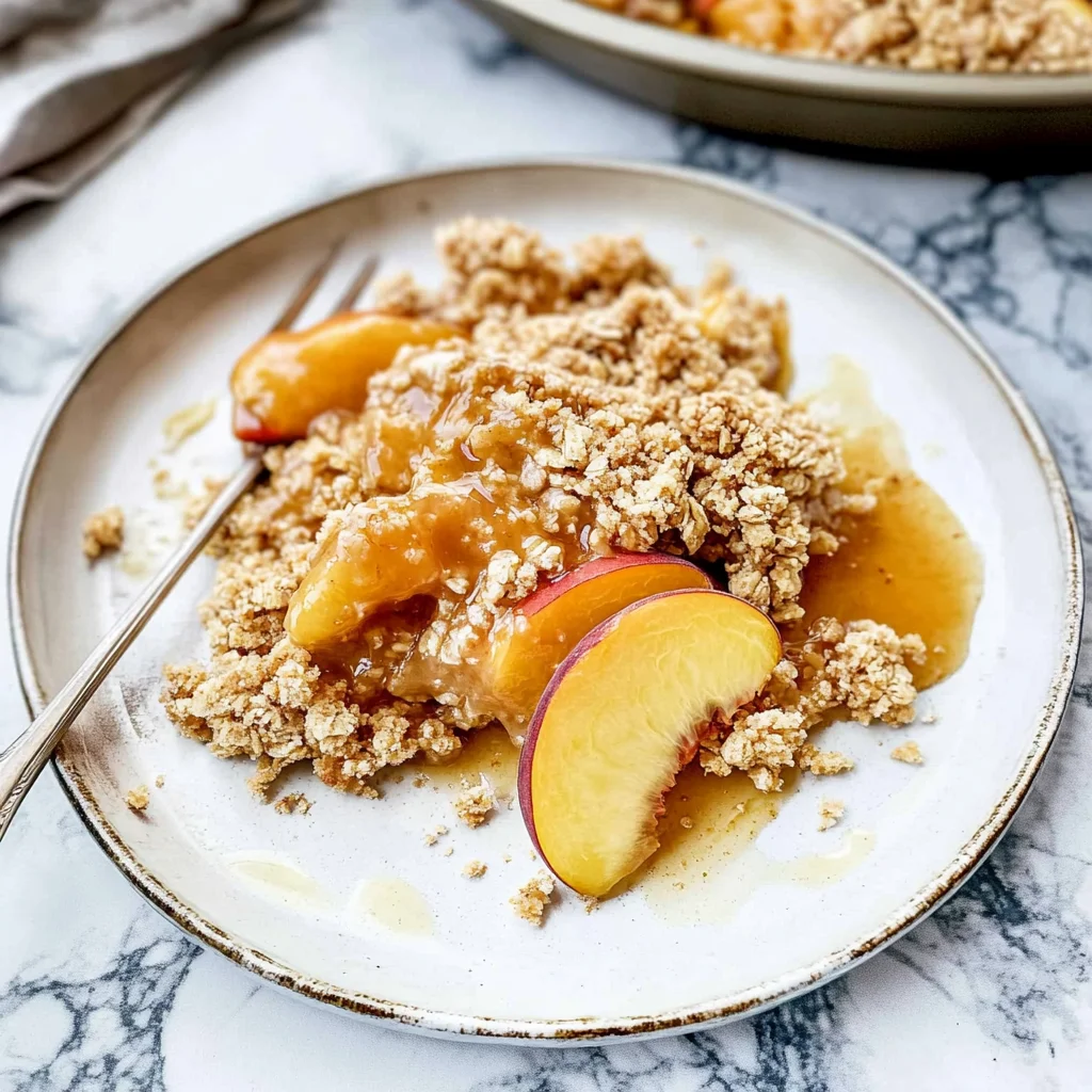 peach crisp