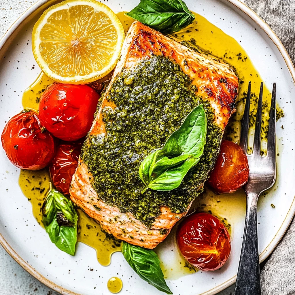 pesto salmon