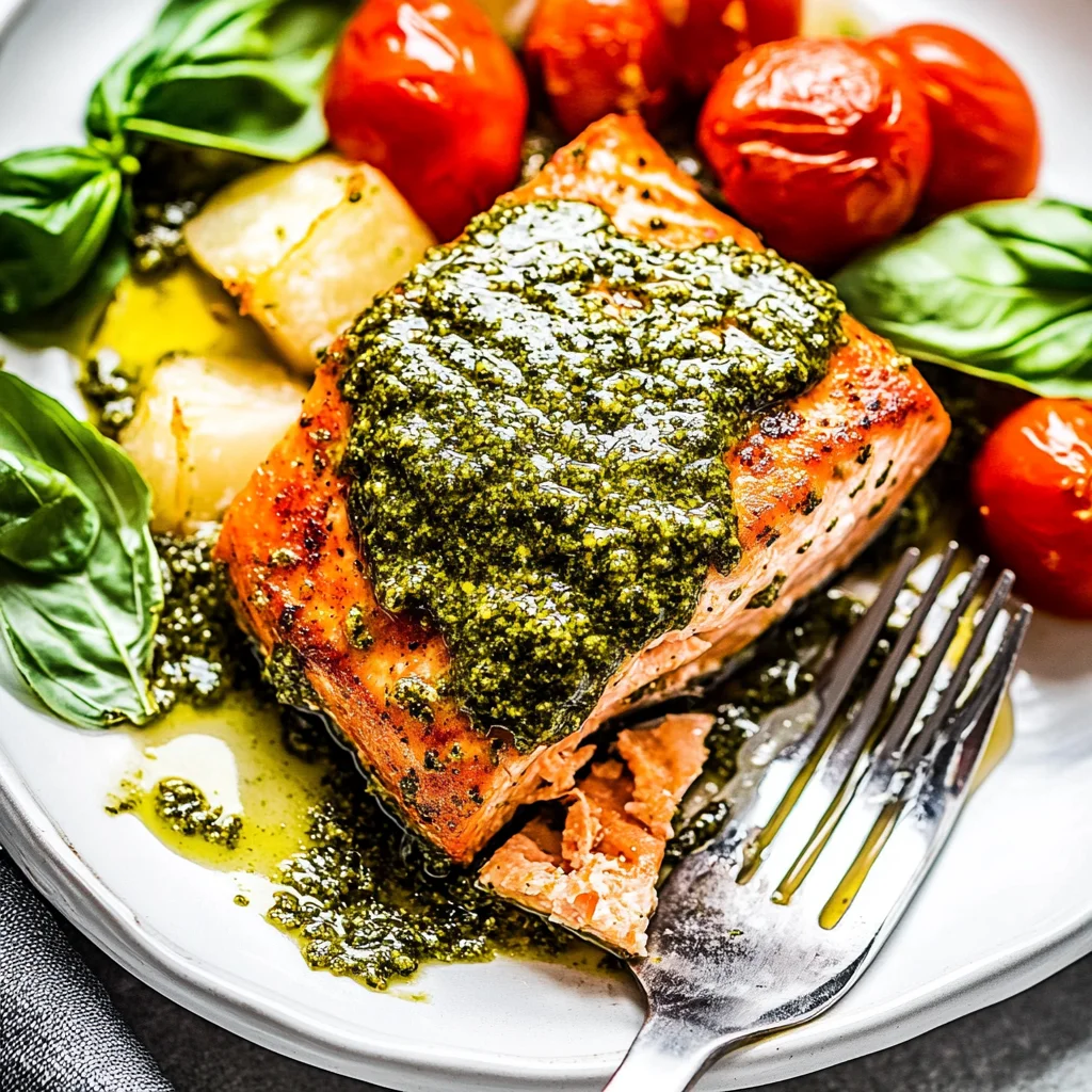 pesto salmon