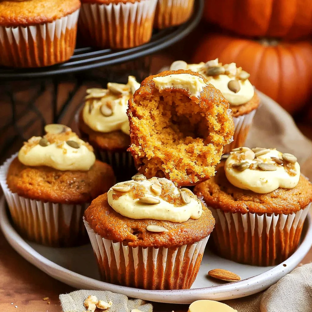 pumpkin cheesecake muffins
