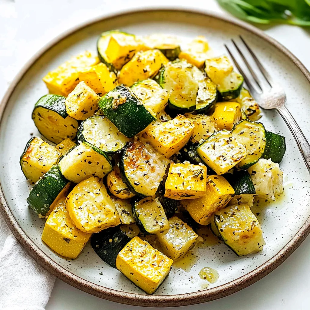 roasted zucchini and yellow squash