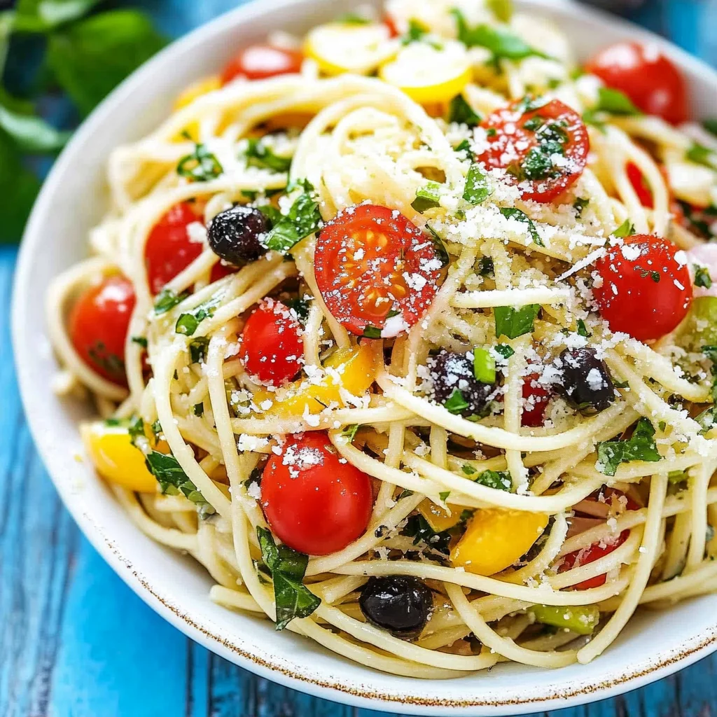 spaghetti salad with italian dressing