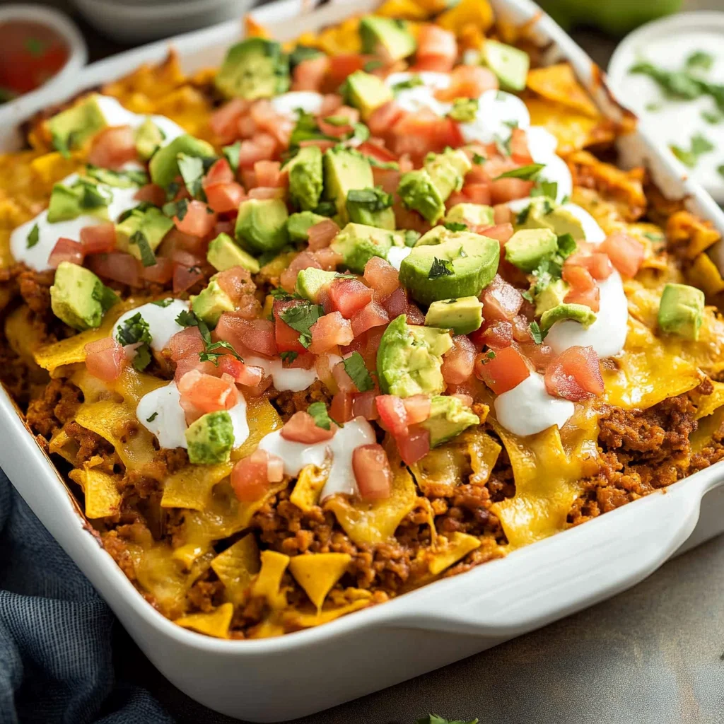 taco pasta bake