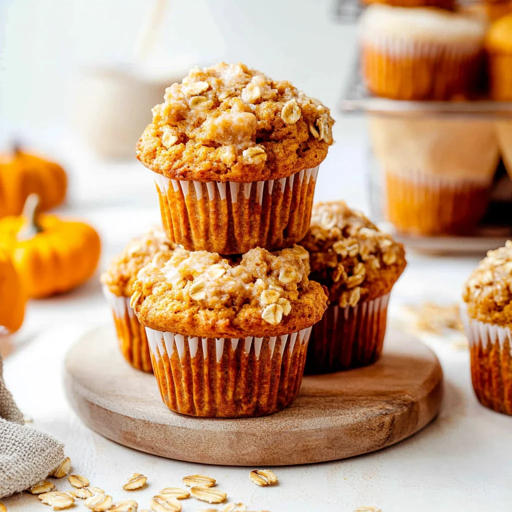 pumpkin oatmeal muffins
